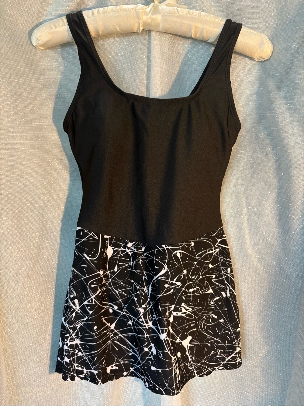 Rare Vintage 90s Grunge Paint Splatter Small Swimdress
